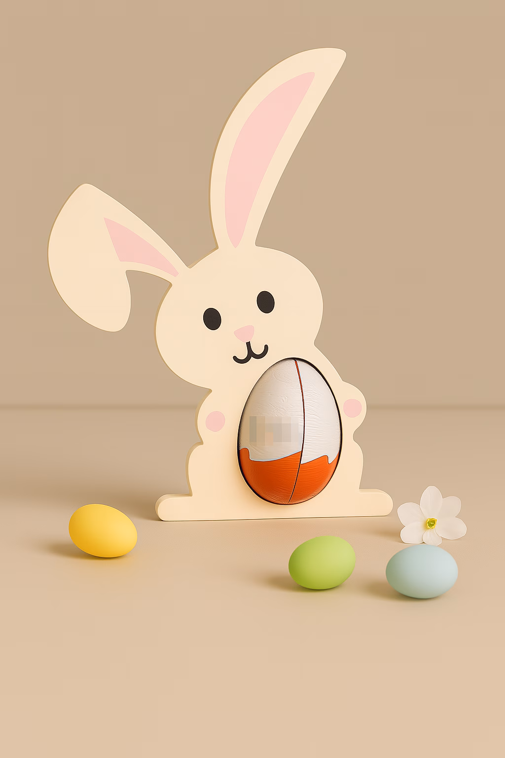 Osterhase mit Platz für ein Schokoladenei | Kleines Ostergeschenk
