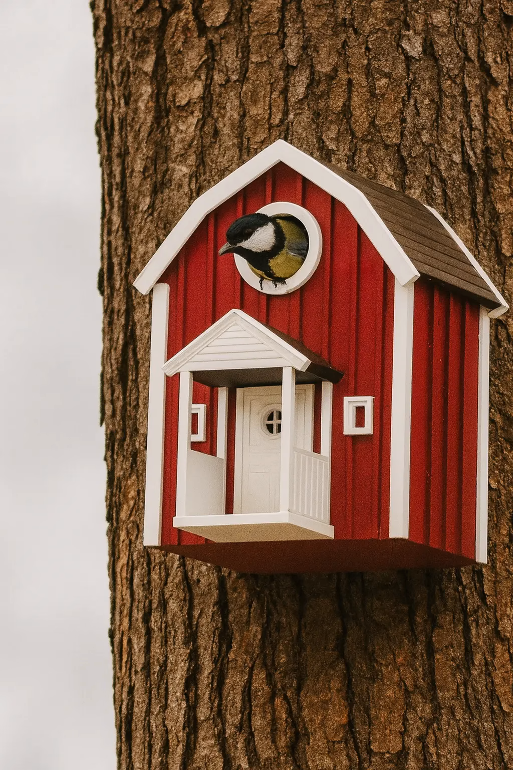 Vogelhaus Schwedenhaus | Nistkasten mit nordischem Flair