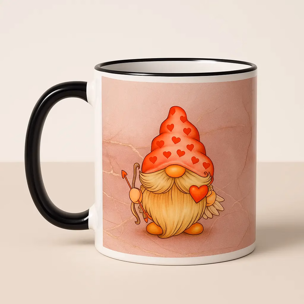 Gnom Tasse | Vorne Herz, hinten Humor