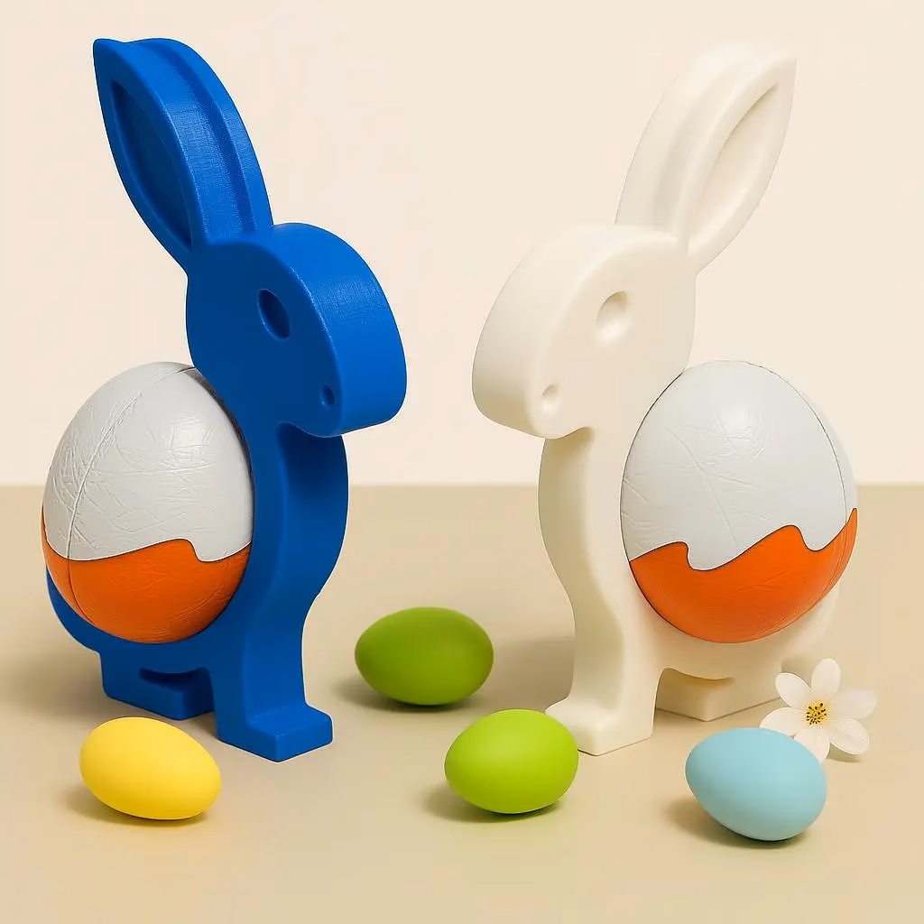 Osterhase als kleines Ostergeschenk | Platz für ein Schokoladenei