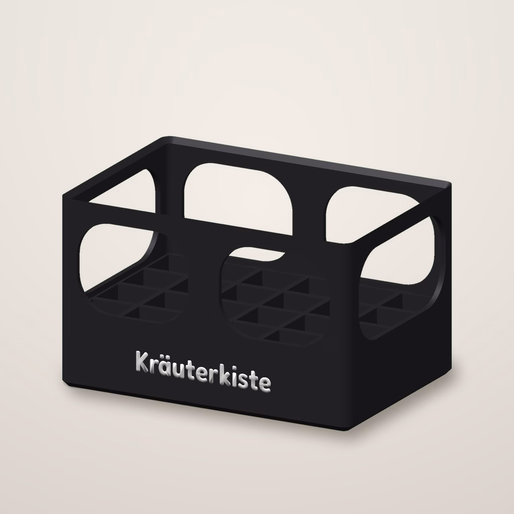 Kräuterkiste stapelbar | Für 24 eckige Mini Fläschchen