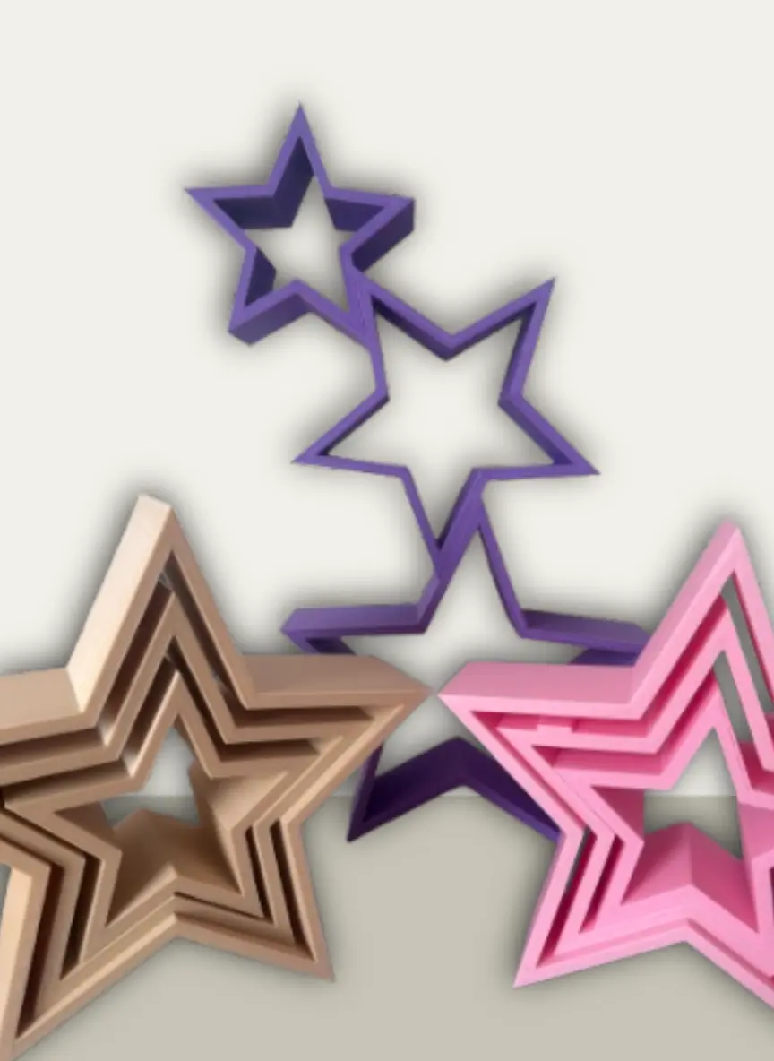 Farbauswahl Weihnachtssterne im 3er Set