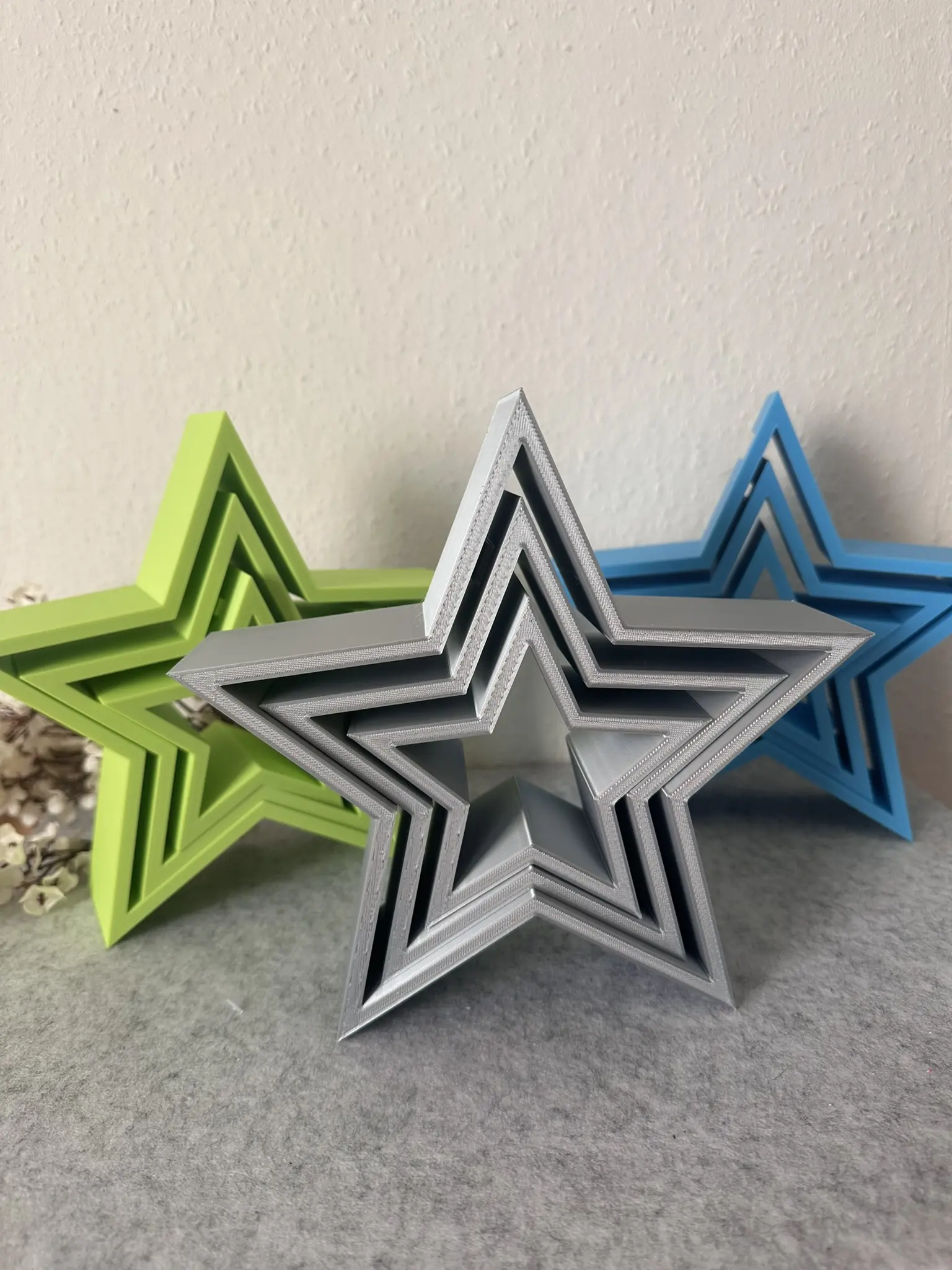 Weihnachtssterne im 3er Set – Deko zum Selbstgestalten – Bild 6