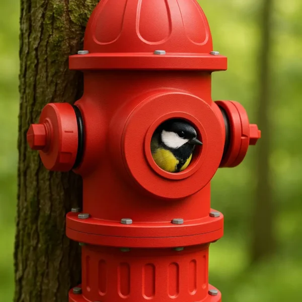 Vogelhaus, Nistkasten im Hydranten-Design
