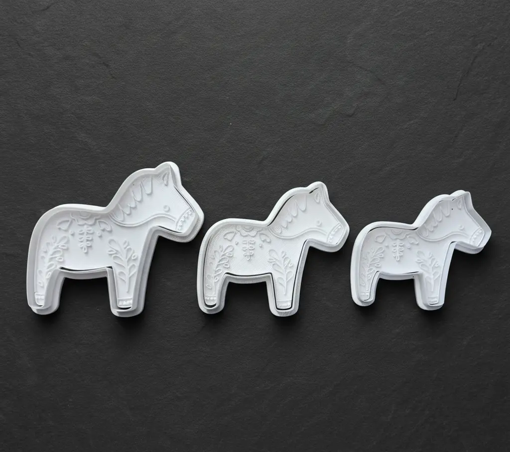 Ausstechform Dalapferd inkl. Stempel