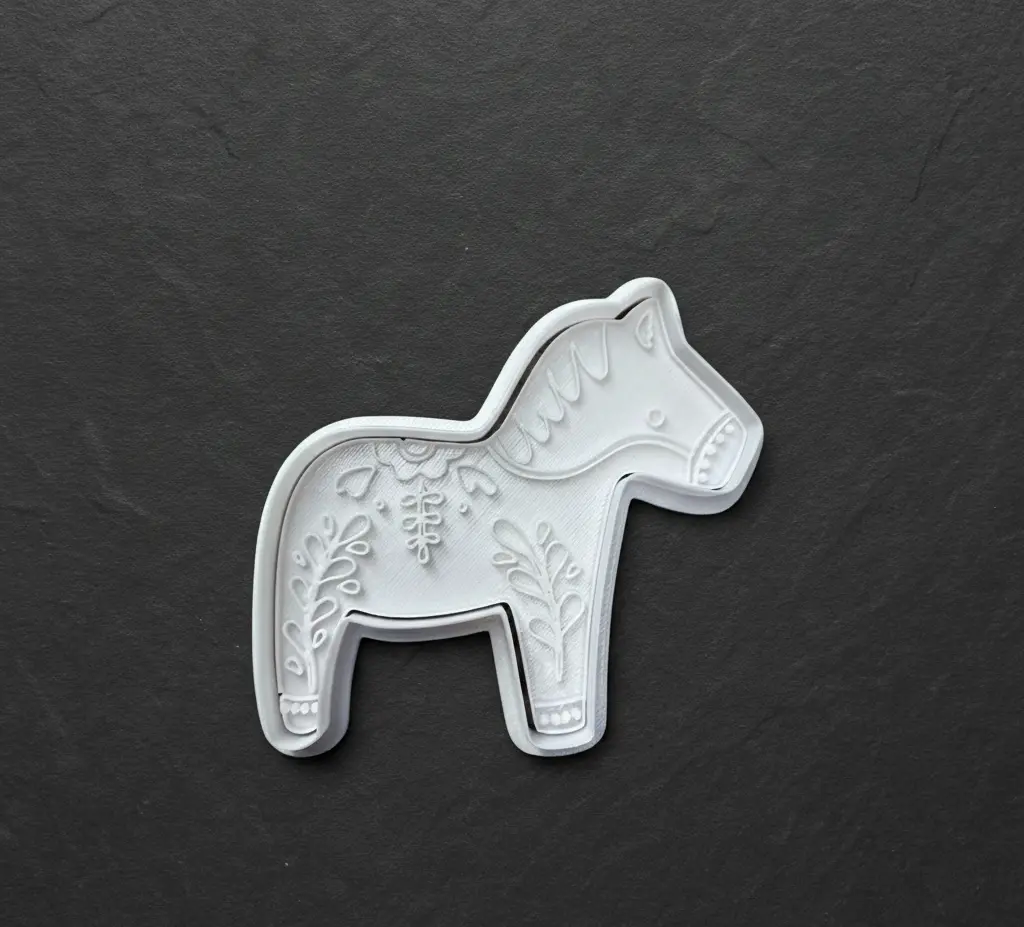 Ausstechform Dalapferd inkl. Stempel