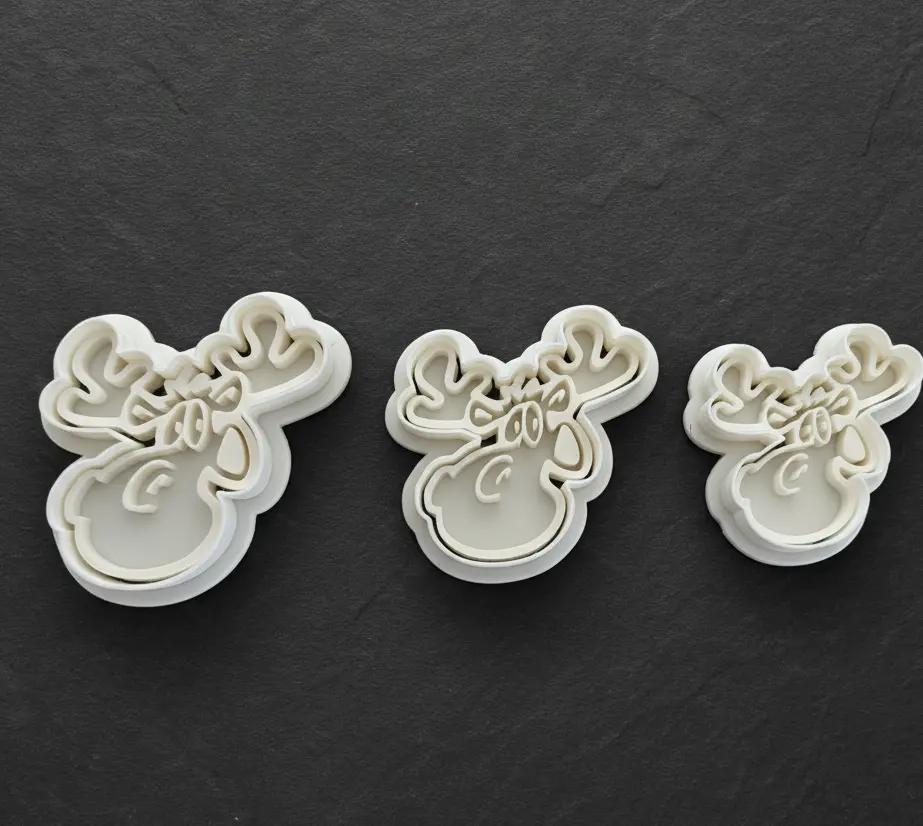 Ausstechform Lustiger Elch inkl. Stempel