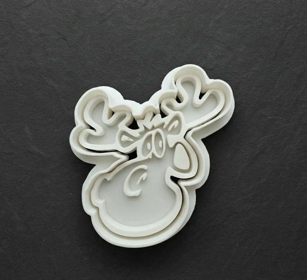 Ausstechform Lustiger Elch inkl. Stempel