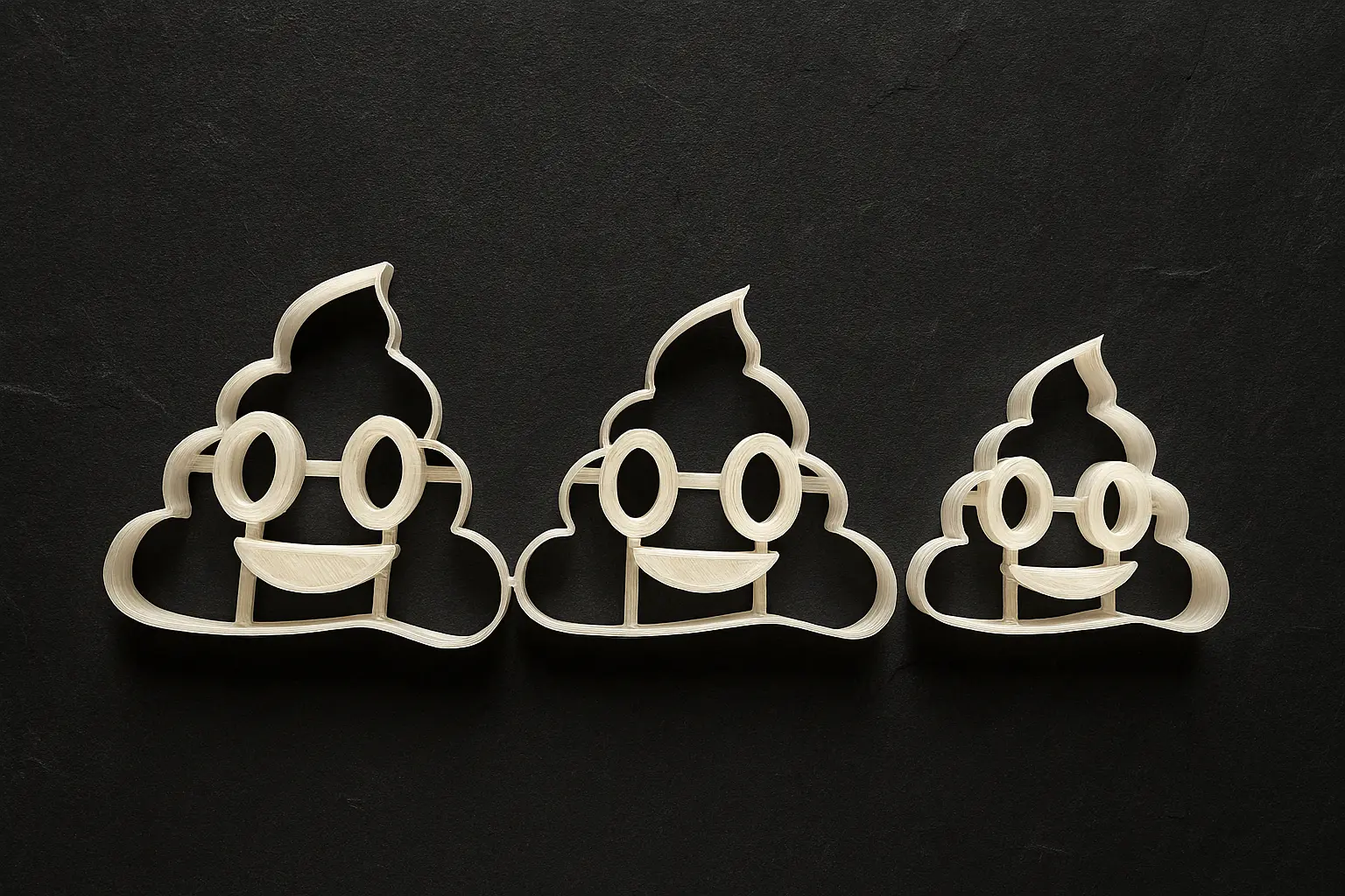 Ausstechform Poop Emoji