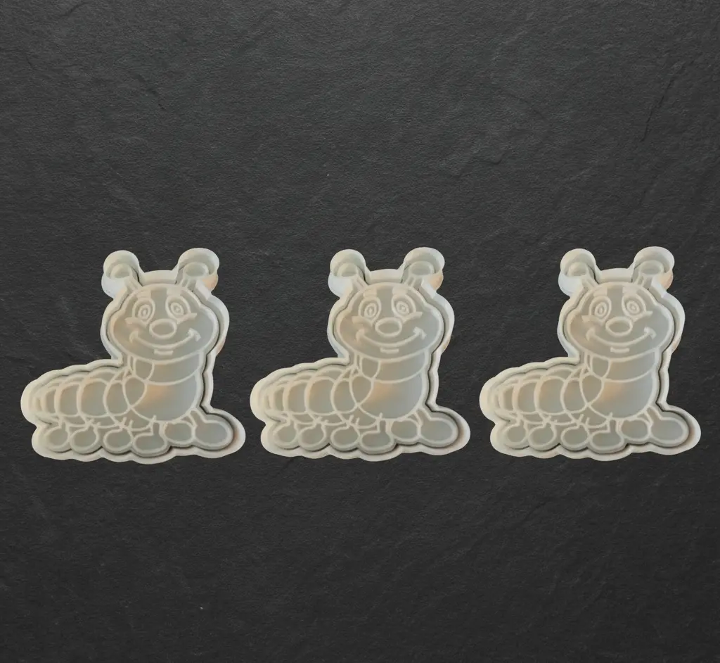 Ausstechform Raupe Nimmersatt inkl. Stempel