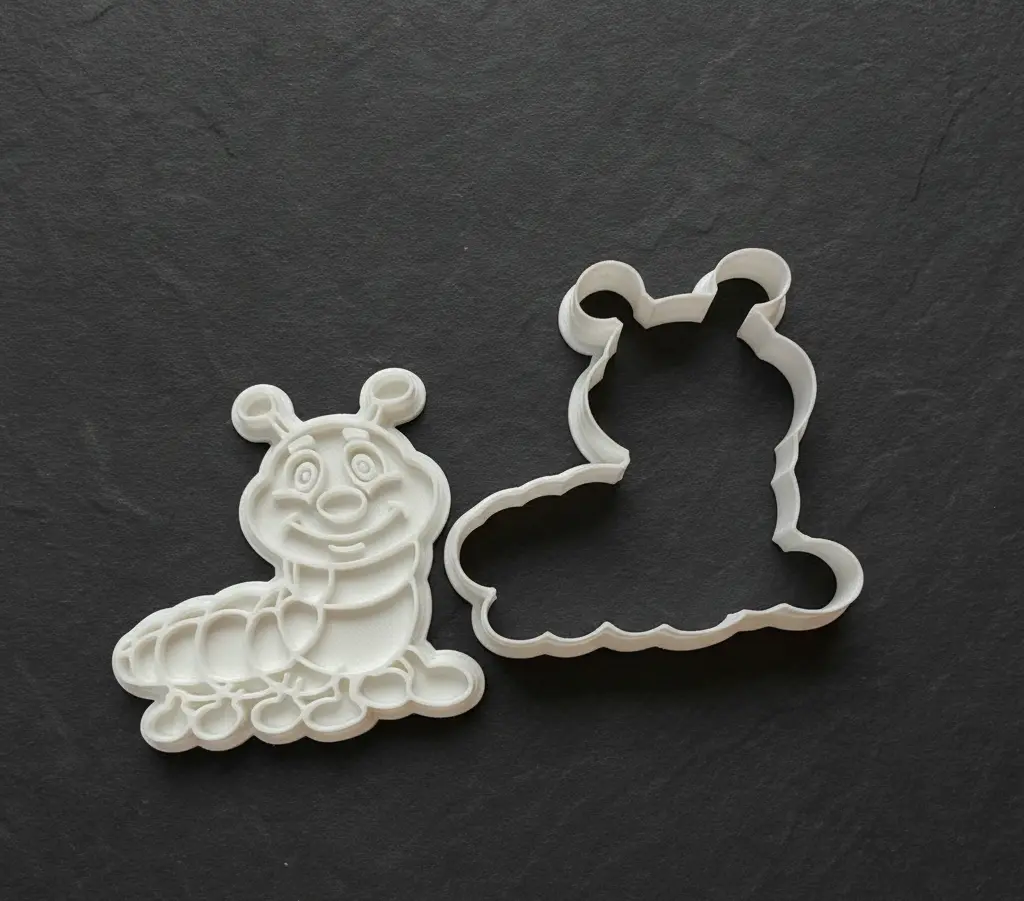 Ausstechform Raupe Nimmersatt inkl. Stempel