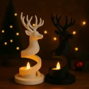 Detailansicht Rentier Kerzenhalter Spiralform, Kunststoff 3D-Druck