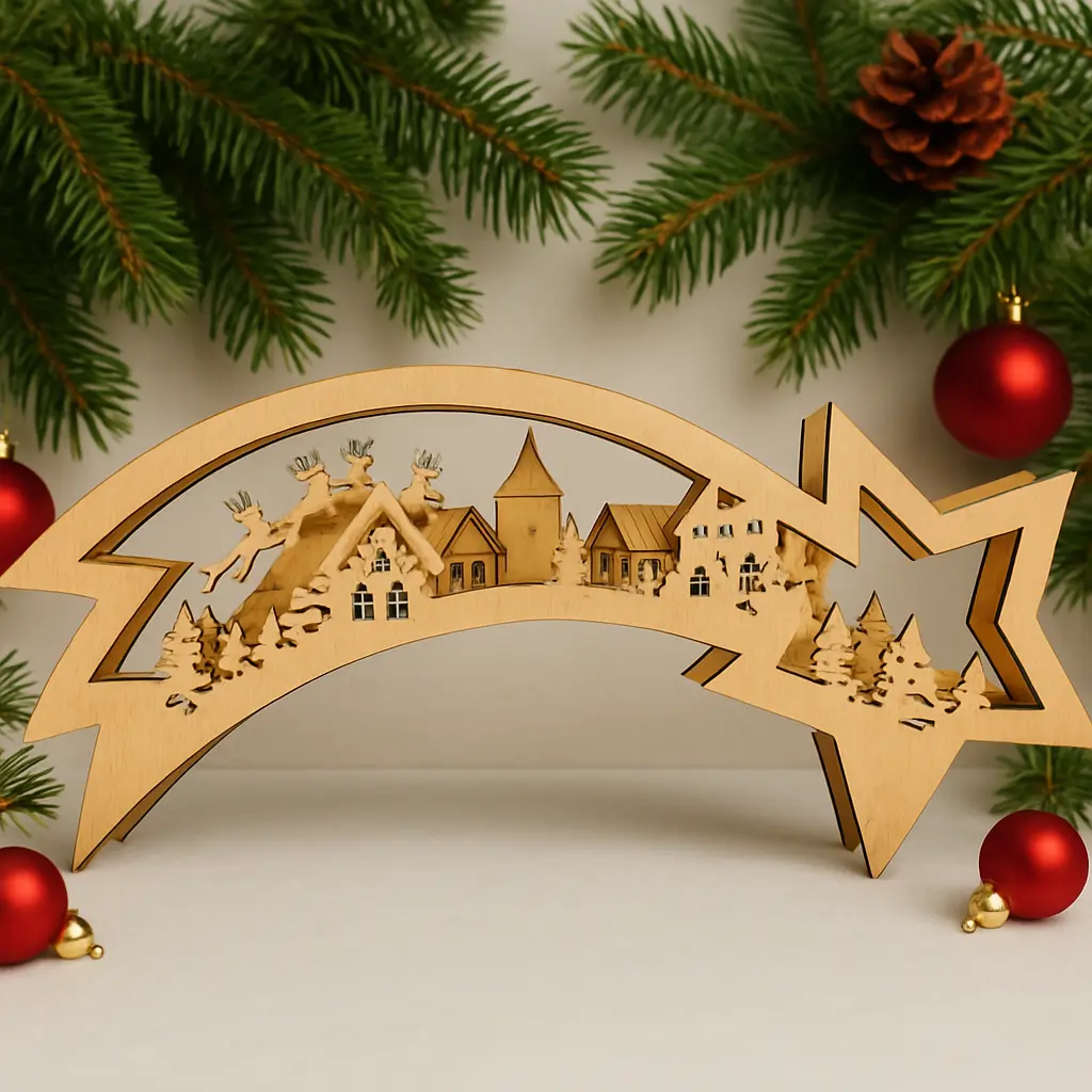 Weihnachtsstern – Winterdeko stimmungsvolle Dekoration