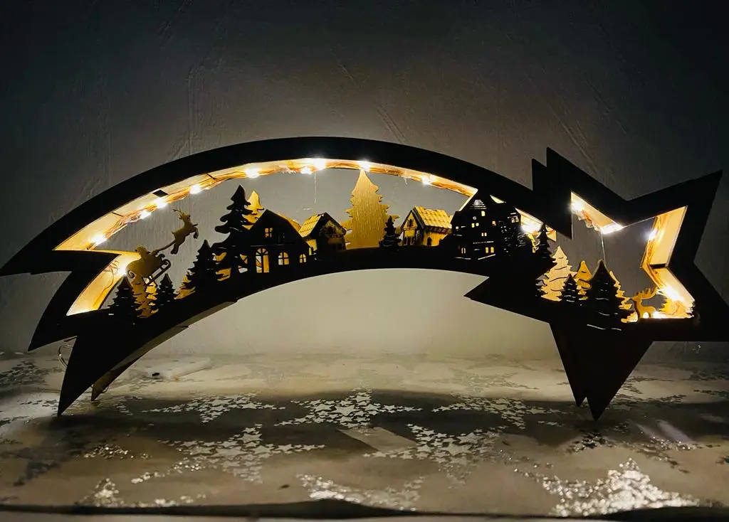 Weihnachtsstern – Winterdeko stimmungsvolle Dekoration