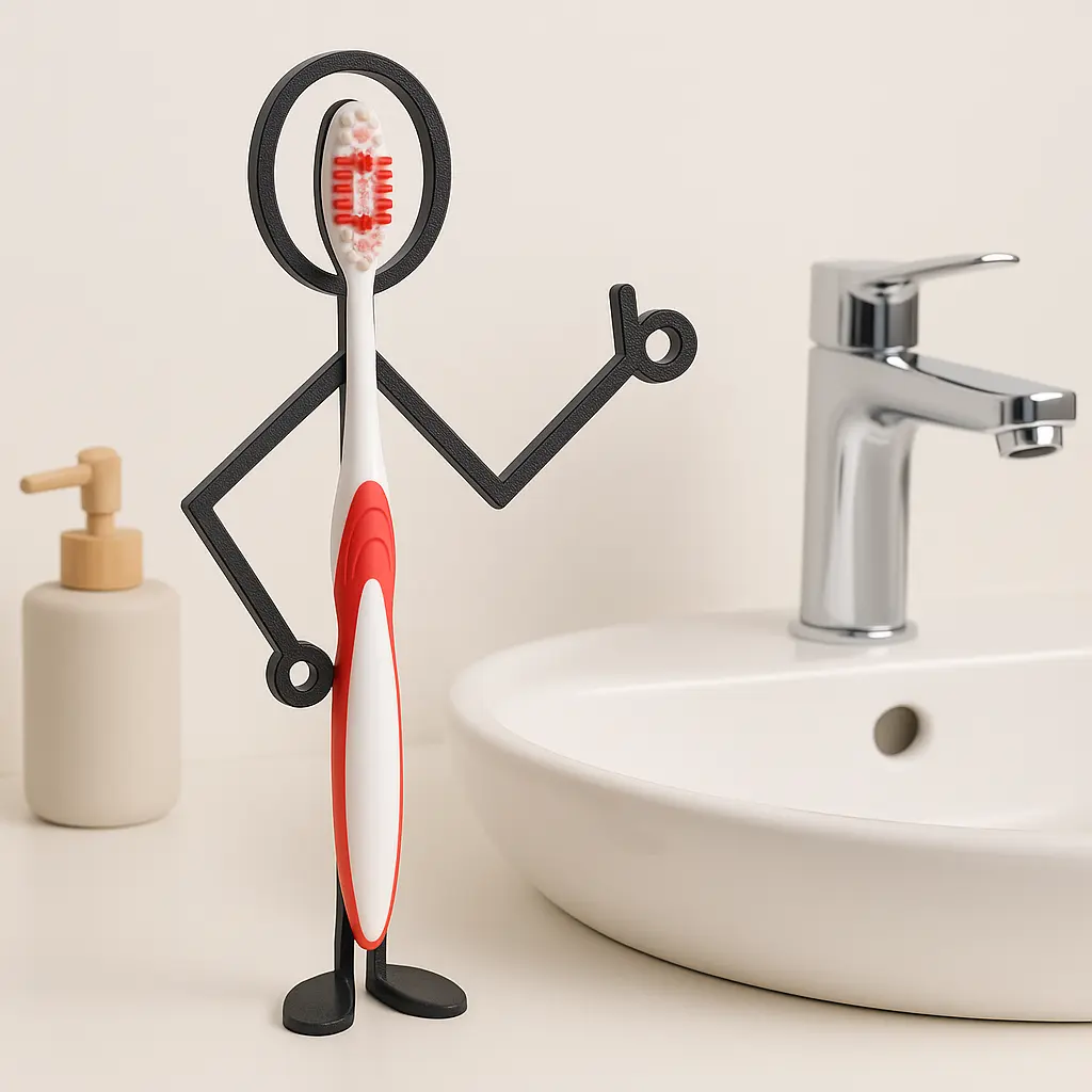 Strichmänchen – Deko mit Funktion fürs Bad