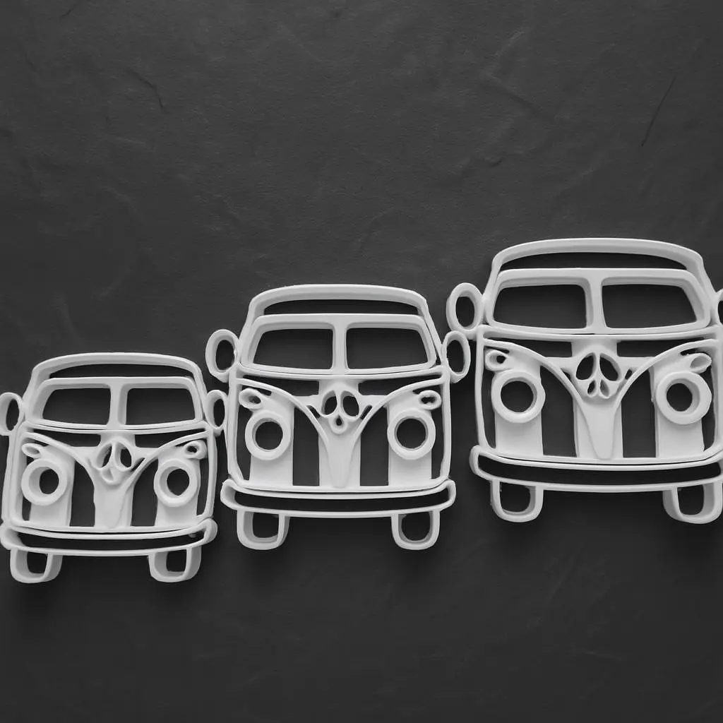 Ausstechform Campingbus Detailansicht