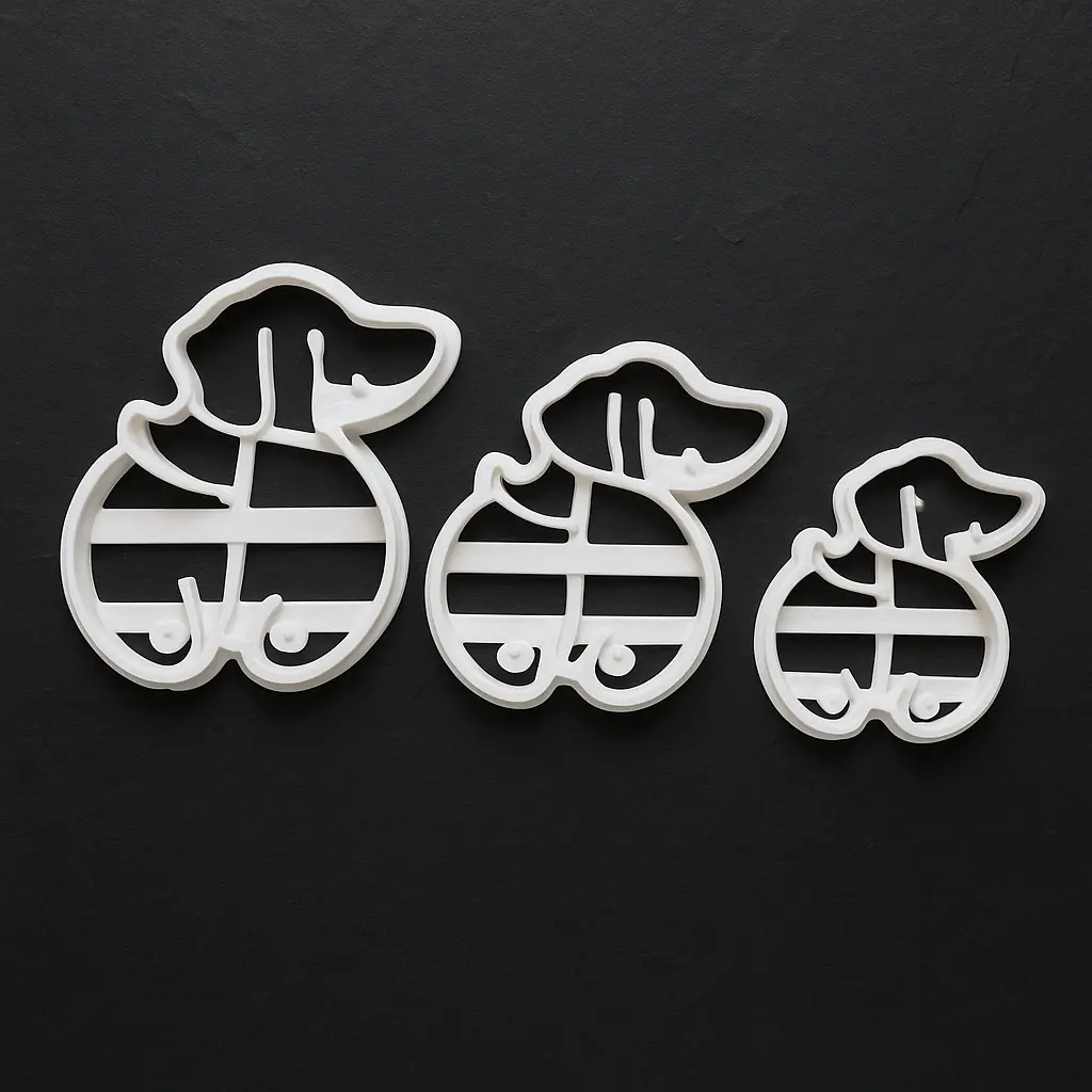 Ausstechform Dackelpopo – Detailansicht