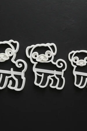 Ausstechform Mops – Detailansicht