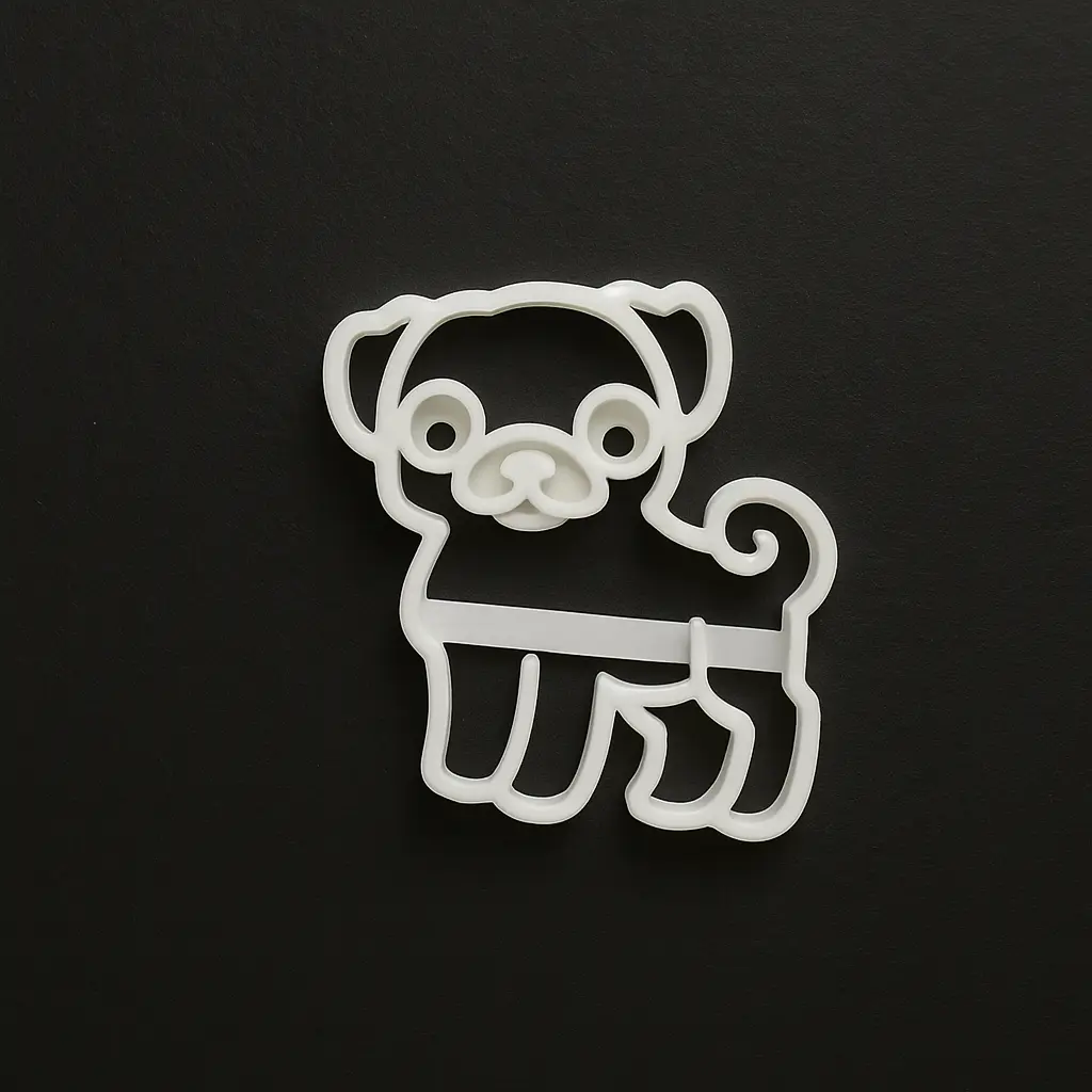 Ausstechform Mops – Detailansicht