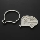 Ausstechform Wohnwagen mit Stempel