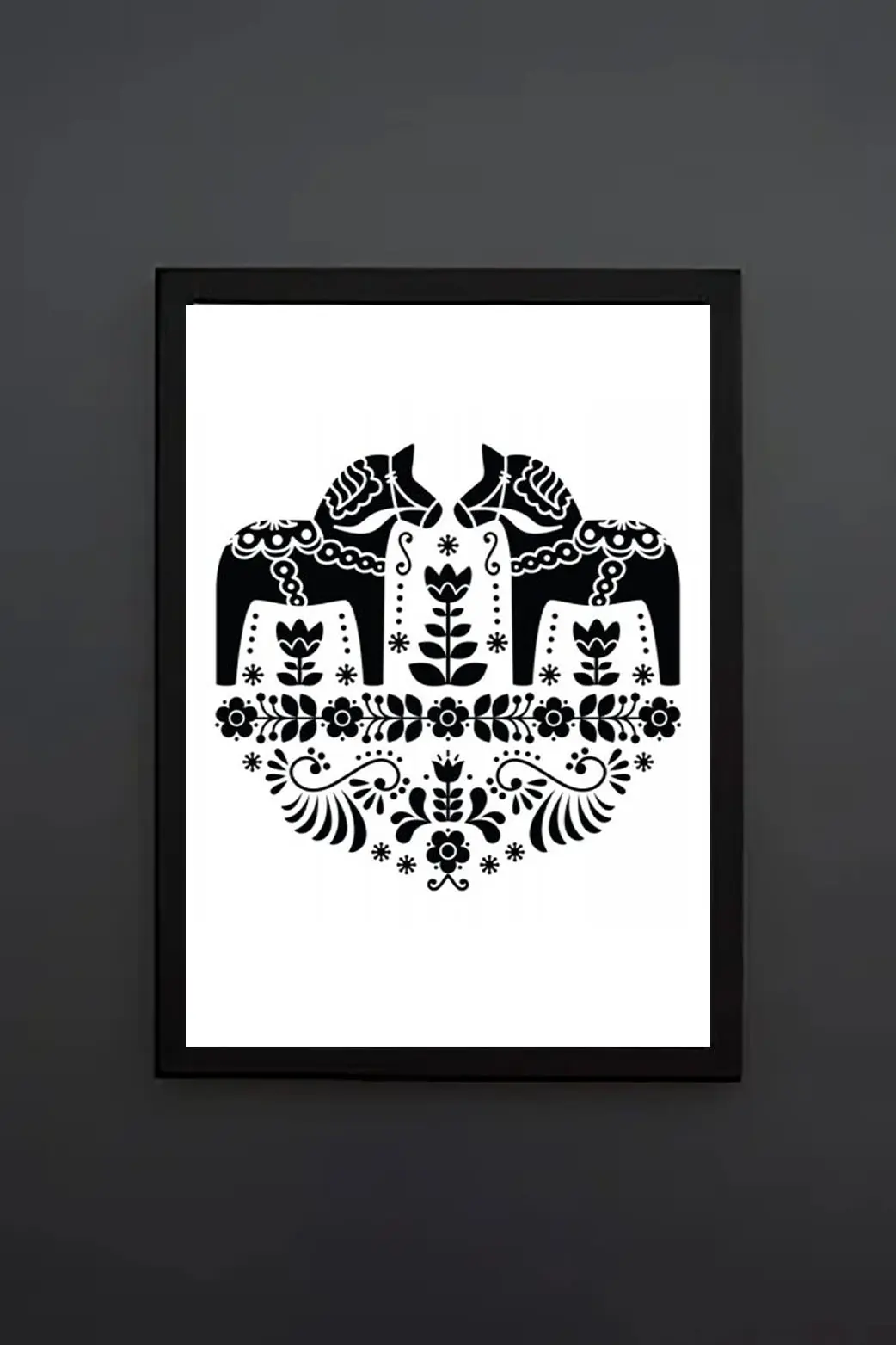 Dalapferd Dalahäst skandinavisches Motiv