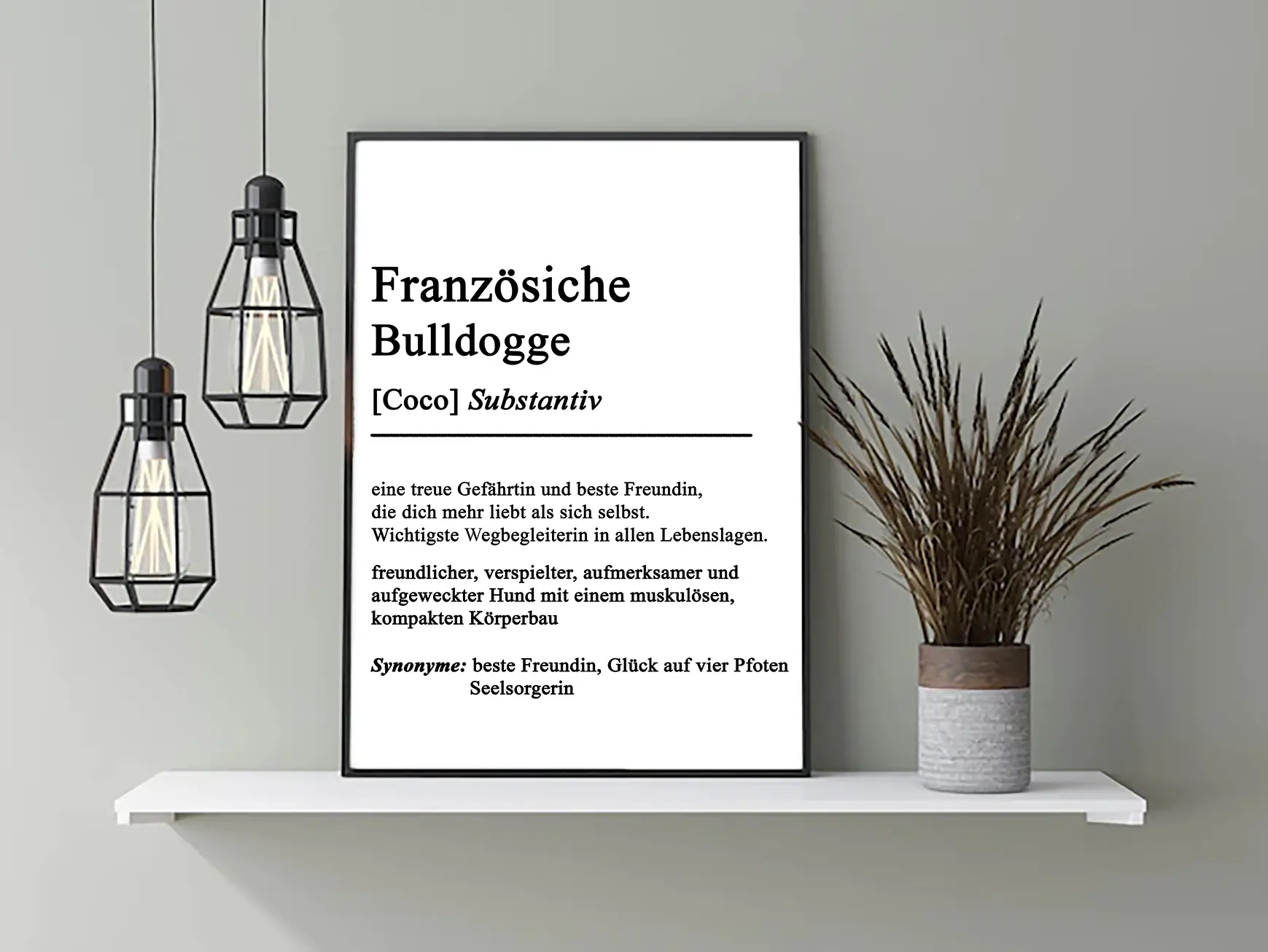 Definition Französische Bulldogge Poster