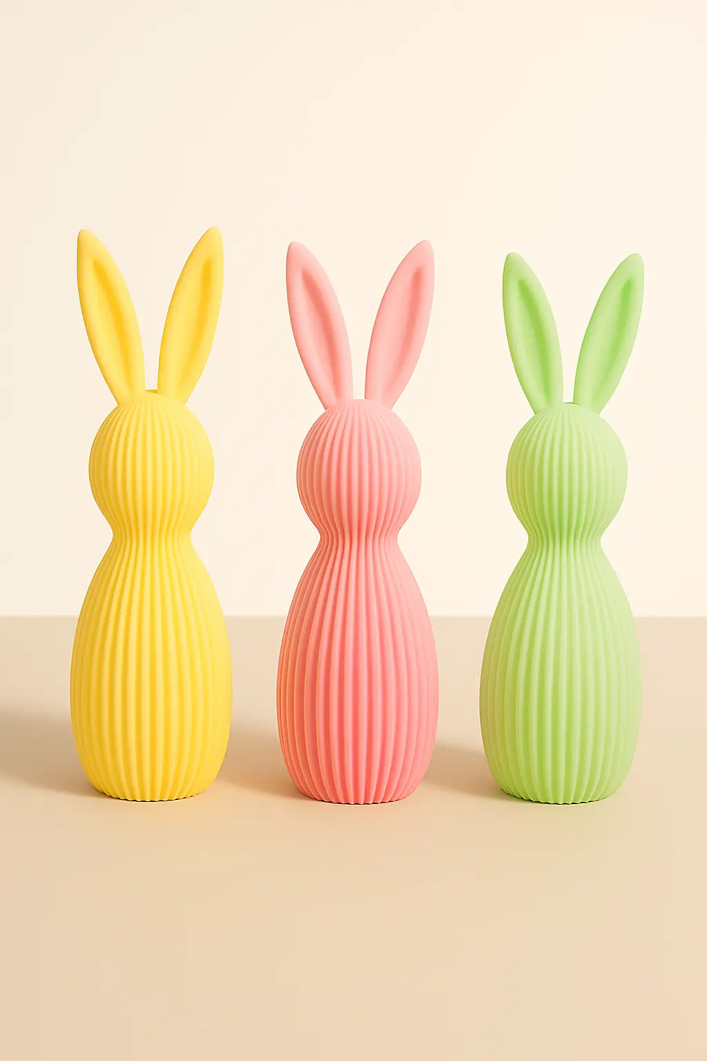 Hasen Figur modern als Osterdekoration