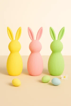 Hasen Figur modern als Osterdekoration