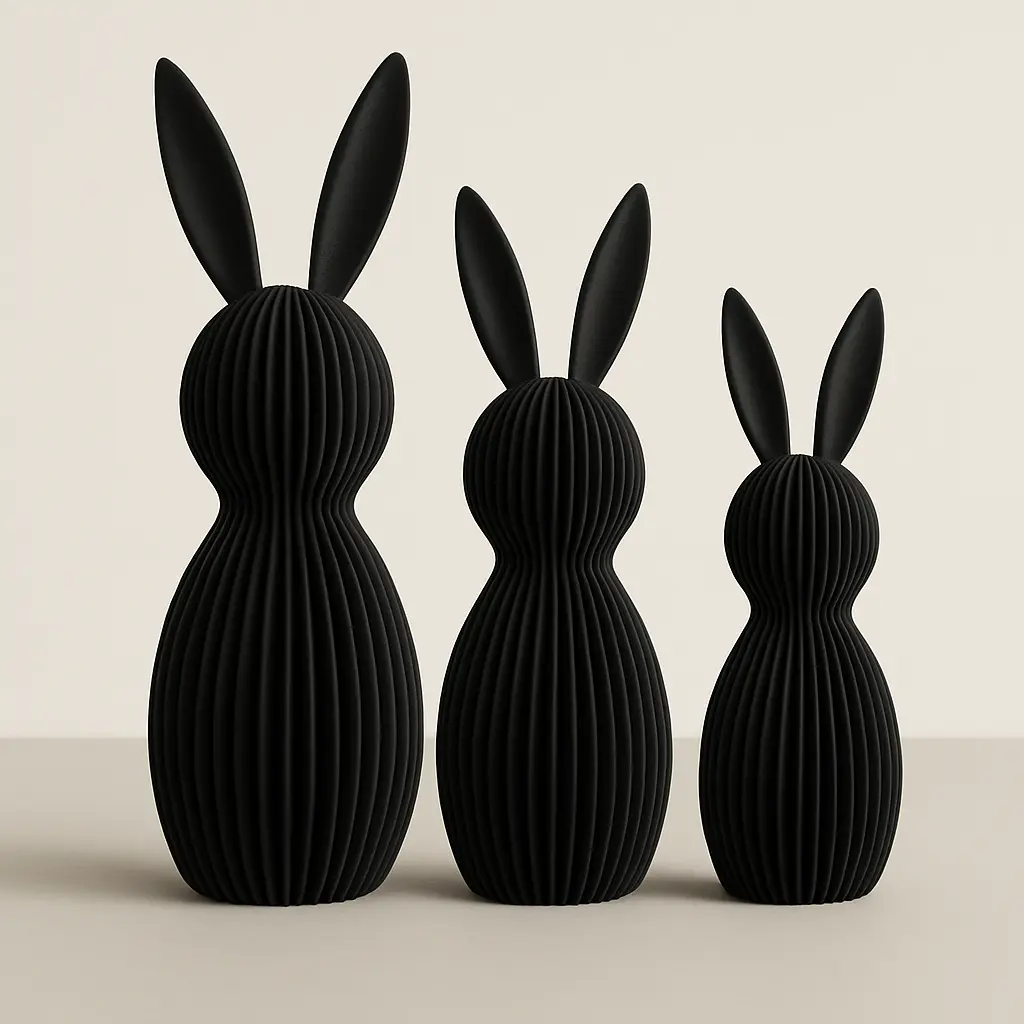 Hasen Figur modern als Osterdekoration