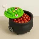 Hexenkessel für Süßigkeiten, gefüllt mit Süßigkeiten