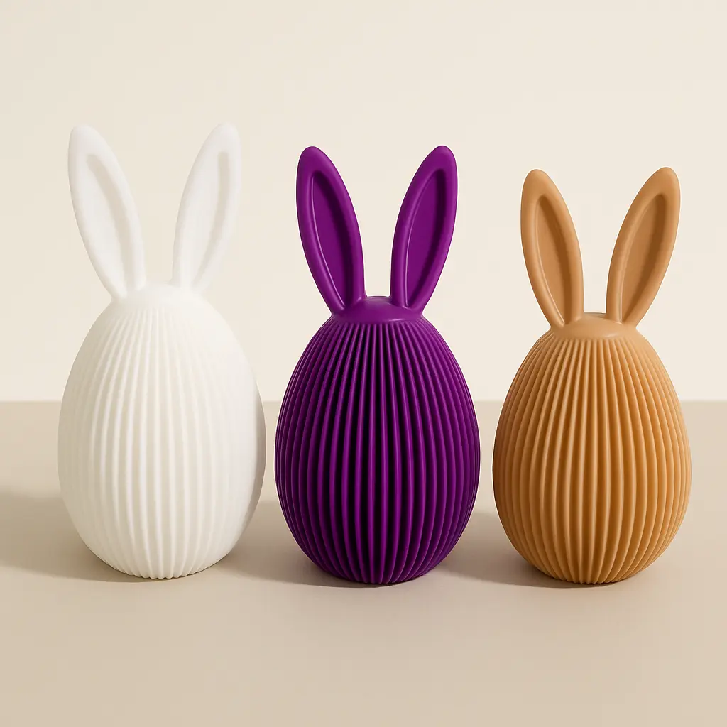 Osterei mit Ohren – stilvolle Osterdekoration – Bild 2