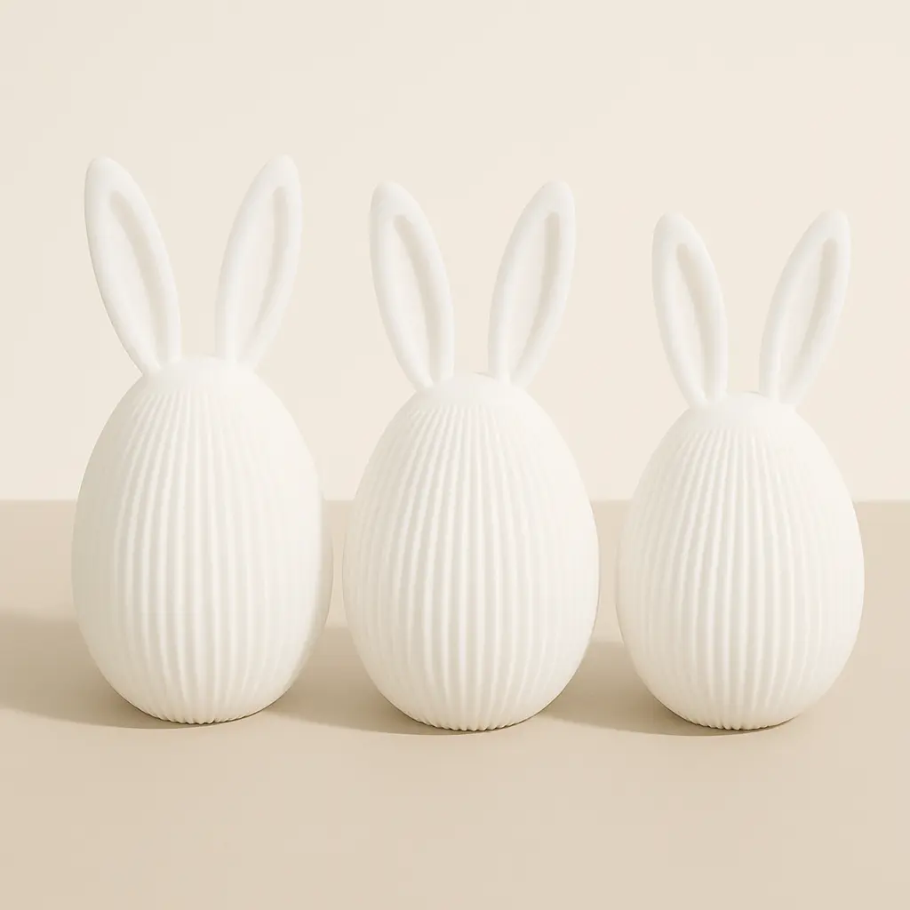 Osterei mit Ohren – stilvolle Osterdekoration – Bild 3