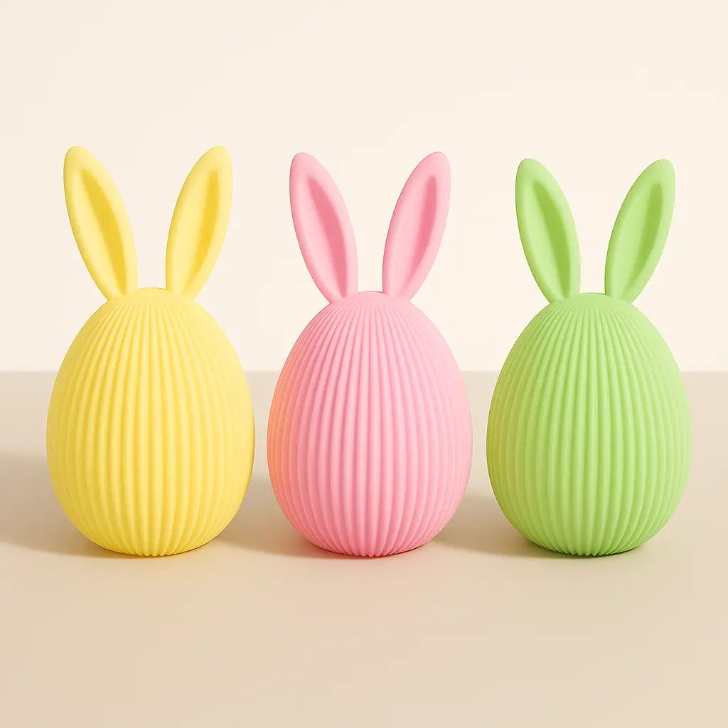 Osterei Figur mit Ohren als Osterdekoration