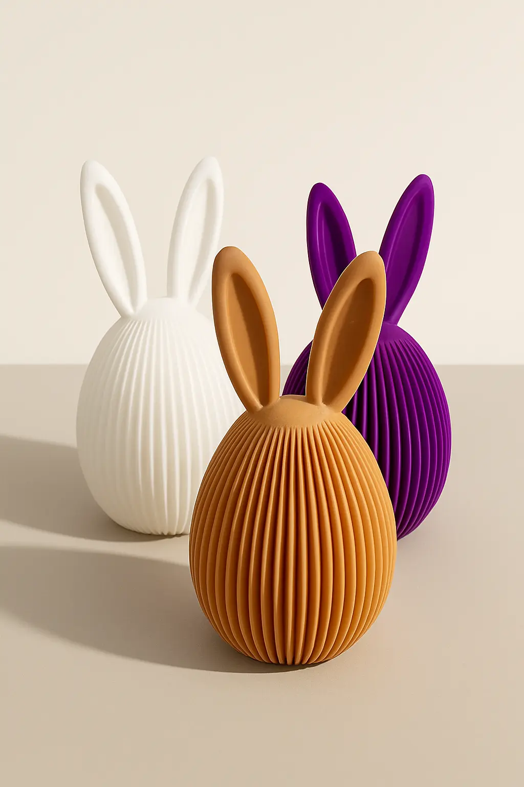 Osterei Figur mit Ohren als Osterdekoration