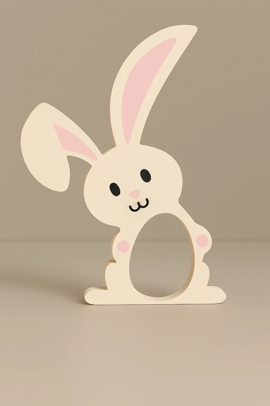 Osterhase Deko mit Schokoladenei als Oster-Mitbringsel