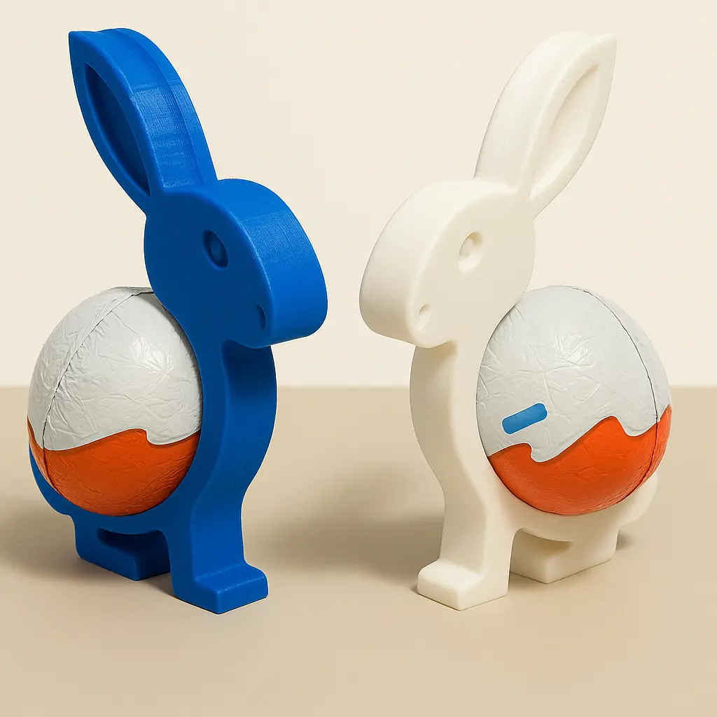 Osterhase Figur mit Platz für Schokoladenei