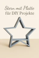 Weihnachtsstern aus PLA mit Platte, 25,5 cm hoch – moderne Weihnachtsdeko im 3D-Druck