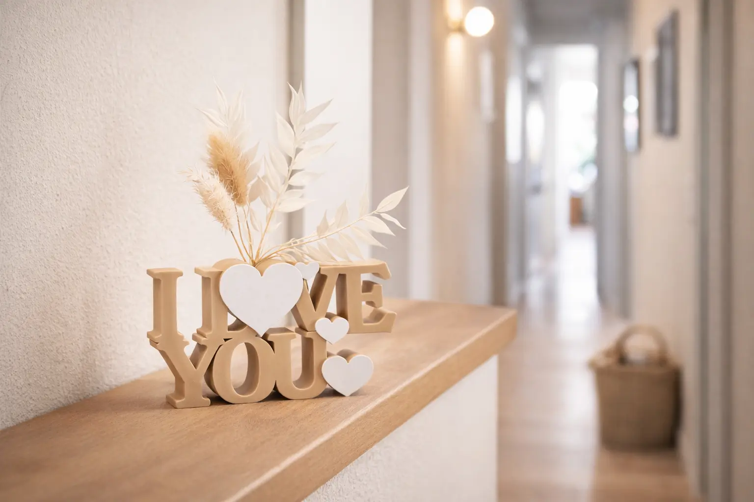 I love you Schriftzug mit Herzen – Bild 2